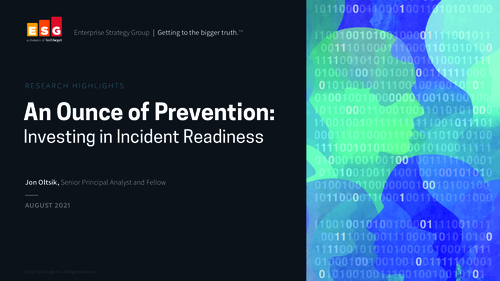Investing in Incident Readiness: 2021 ESG E-Book