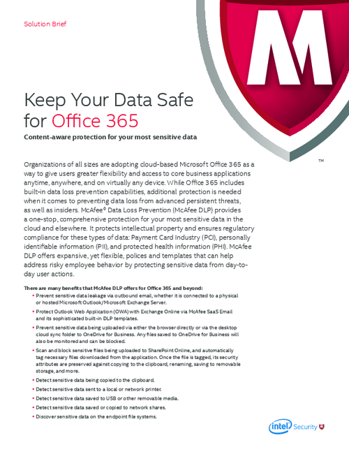 Keep Your Data Safe for Office 365