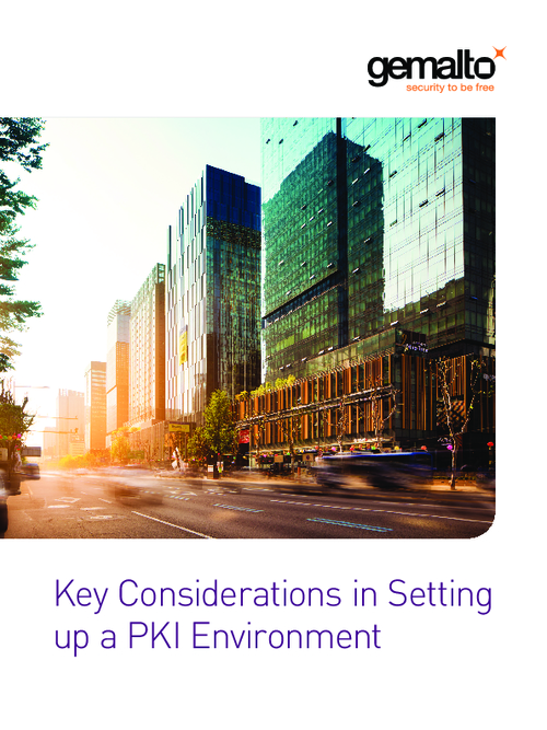 Key Considerations in Setting up a Public Key Infrastructure Environment
