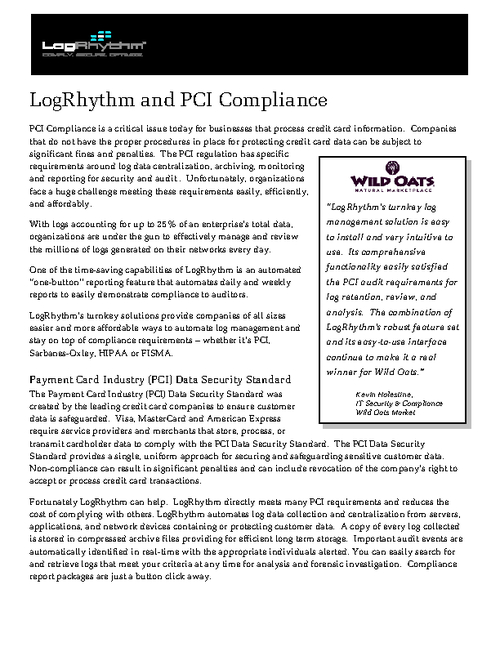 Log Management & PCI