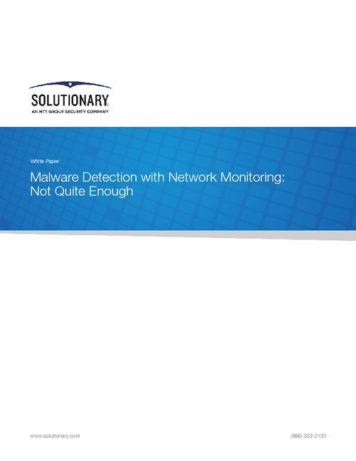 Malware Detection with Network Monitoring: Not Quite Enough