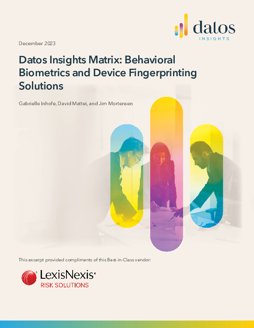 A Matrix on Behavioral Biometrics and Device Fingerprinting