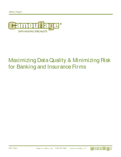 Maximizing Data Quality & Minimizing Risk for Banking Institutions