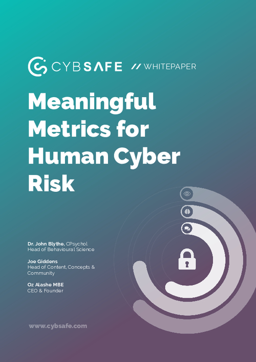 Meaningful Metrics for Human Cyber Risk