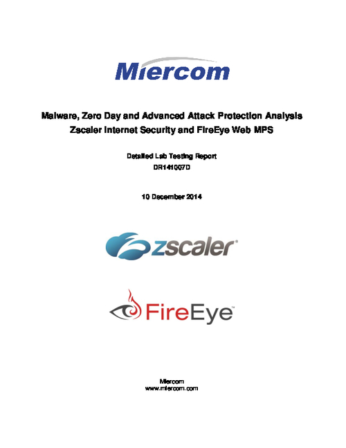 Security Efficacy Analysis of Malware, Zero Day, and Advanced Attack Protection