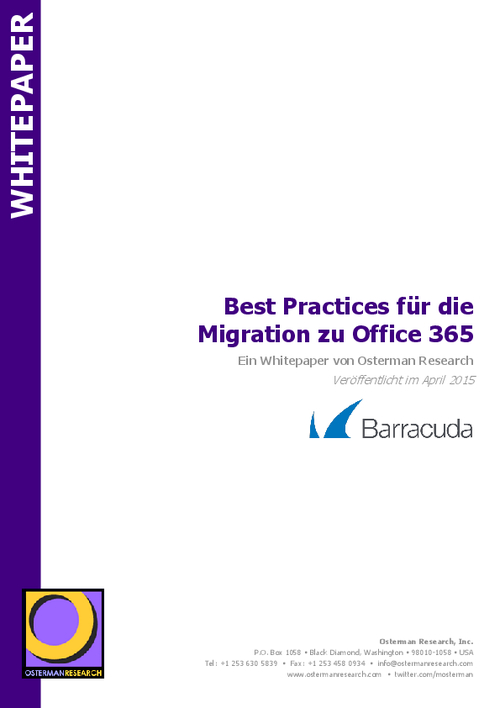 Migrate to Office 365 Successfully (German Language)
