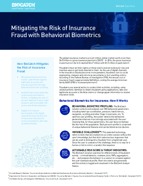 Mitigating the Risk of Insurance Fraud