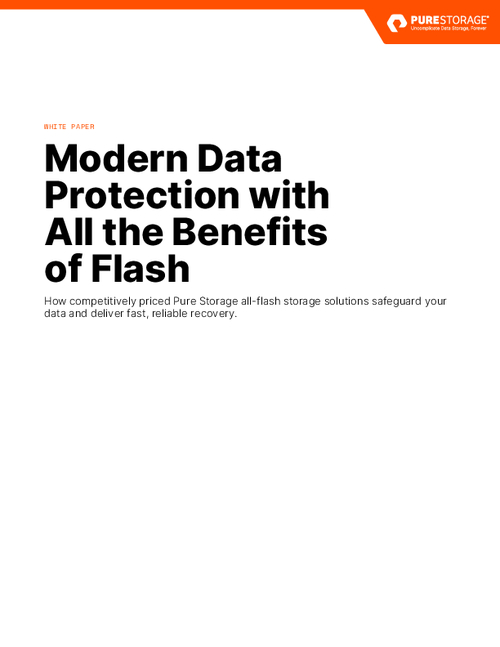 Modern Data Protection with All the Benefits of Flash Storage