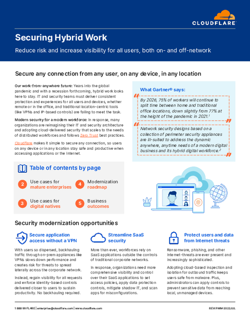 Modern Security for Your Hybrid Workforce
