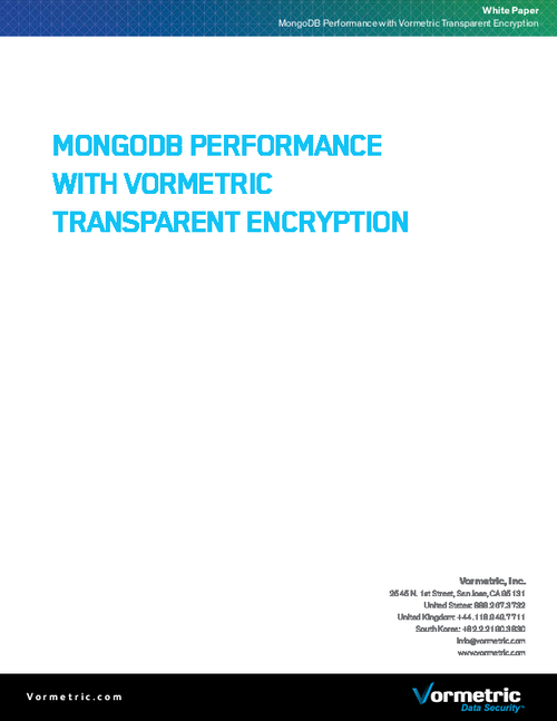 MongoDB Performance with Vormetric Transparent Encryption