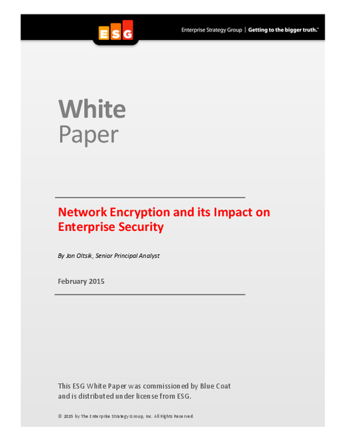 Network Encryption and its Impact on Enterprise Security