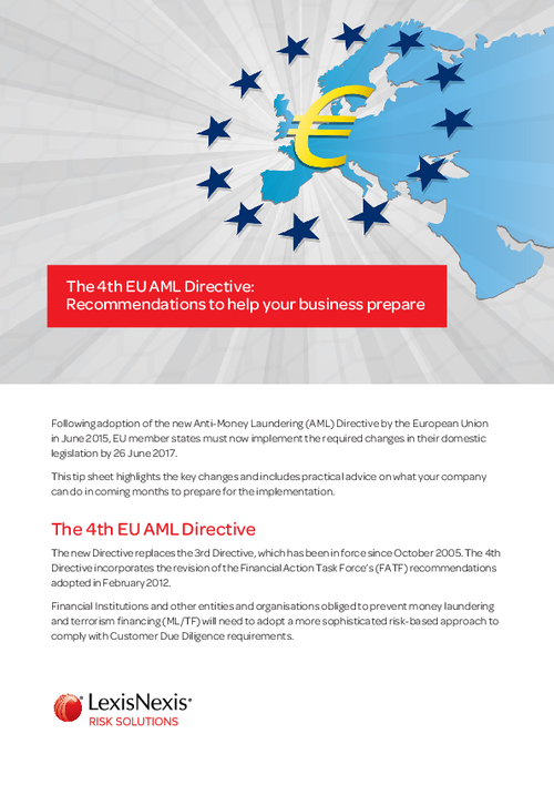 The 4th EU AML Directive: Recommendations To Help Your Business Prepare