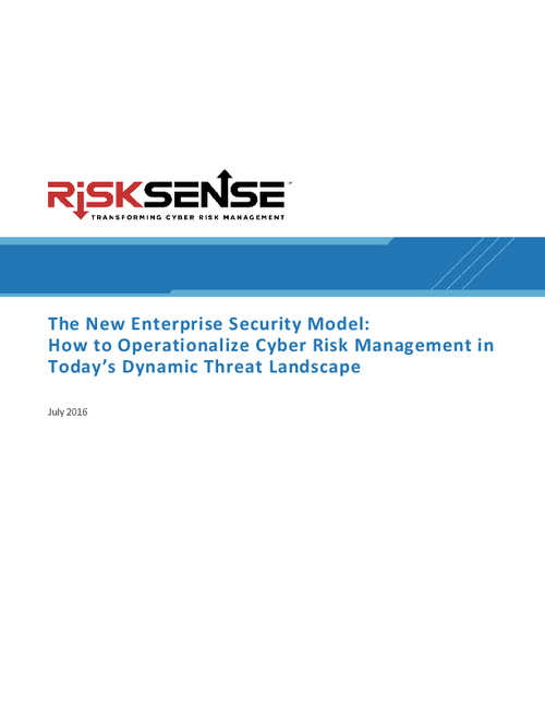 The New Enterprise Security Model: Cyber Risk Management