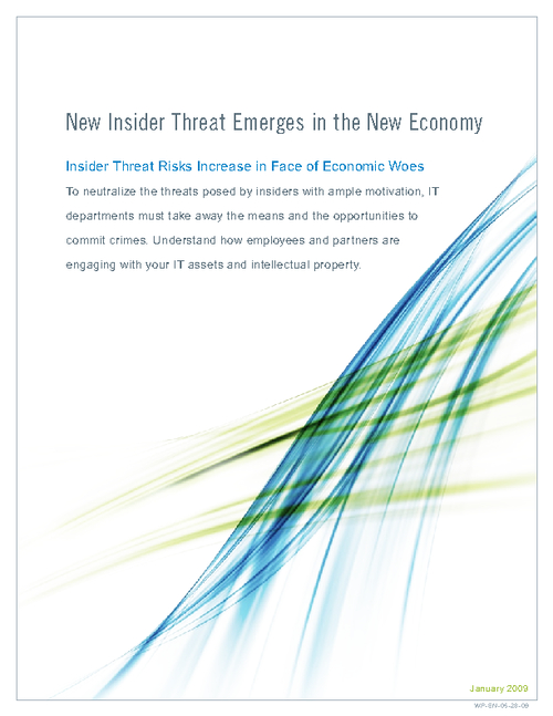 New Insider Threat Emerges in the New Economy