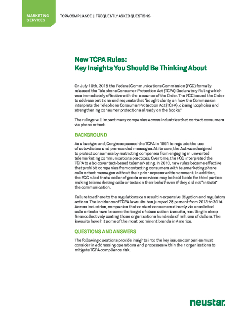 New TCPA Rules: Key Insights You Should Be Thinking About