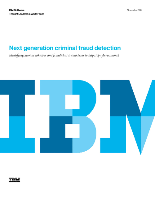 Next Generation Criminal Fraud Detection