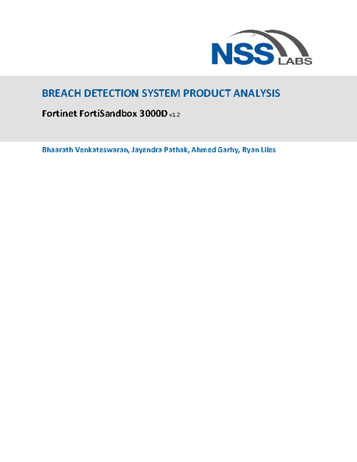 NSS Labs Breach Detection Report
