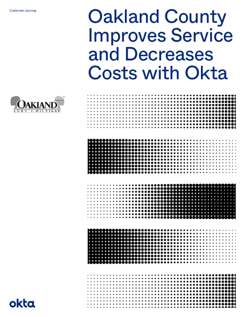 Oakland County Improves Service and Decreases Costs with Okta