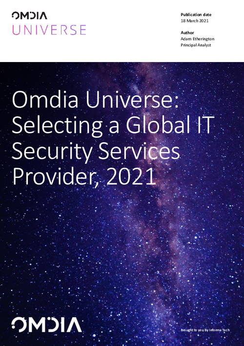 Omdia Universe: Selecting a Global IT Security Services Provider