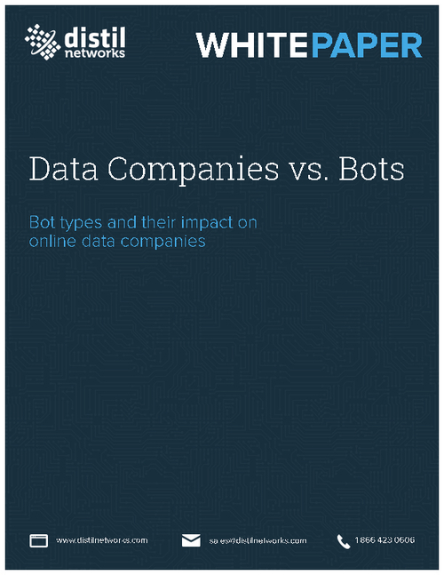 Online Data Companies vs. Bots