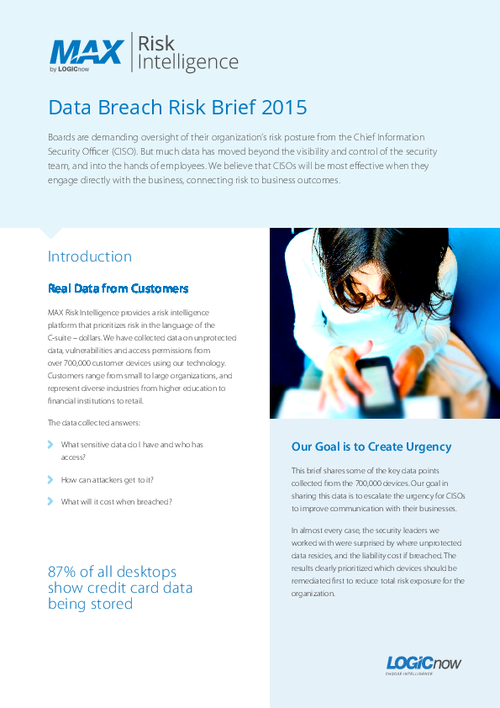 Operationalizing Risk for Data Breach Prevention Programs