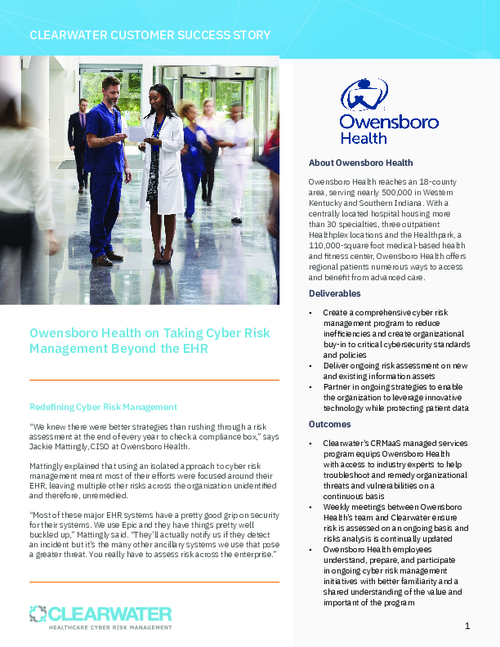 Owensboro Health on Taking Cyber Risk Management Beyond the EHR Case Study