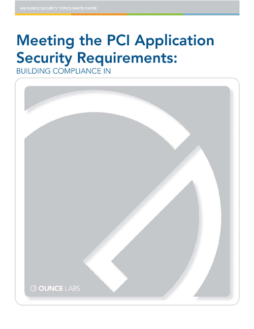 PCI Compliance: Identifying Application Vulnerabilities