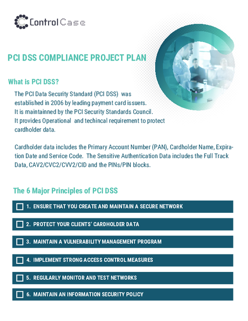 PCI DSS Compliance Project Plan