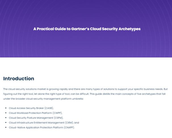 A Practical Guide to Gartner’s Cloud Security Archetypes