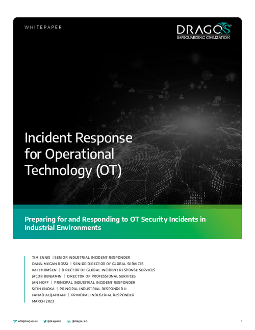 Preparing for and Responding to OT Security Incidents in Industrial Environments