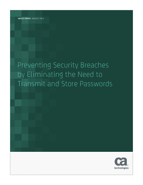 Preventing Security Breaches by Eliminating the Need to Transmit and Store Passwords