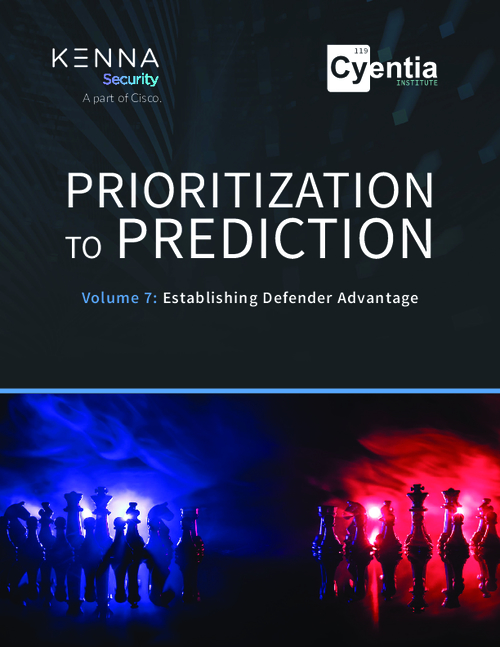 Prioritization to Prediction (P2P) Volume 7: Establishing Defender Advantage
