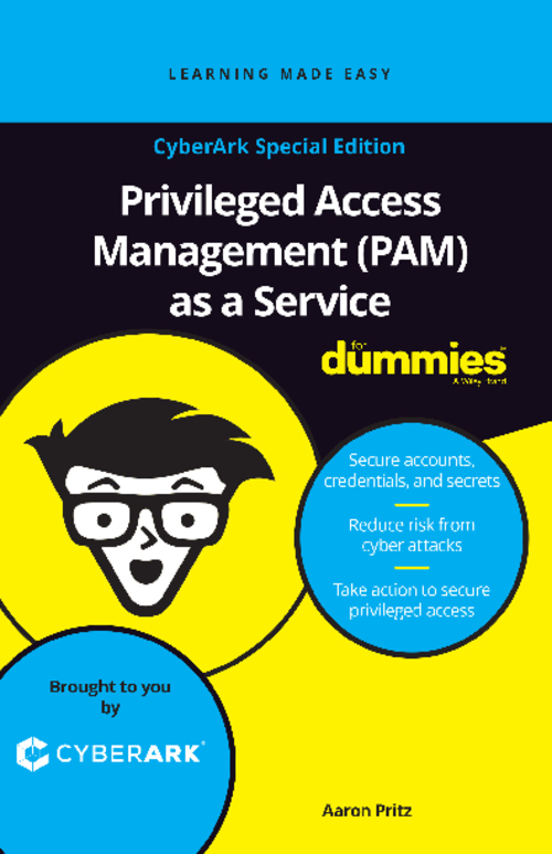 Privileged Access Management (PAM) as a Service (For Dummies)