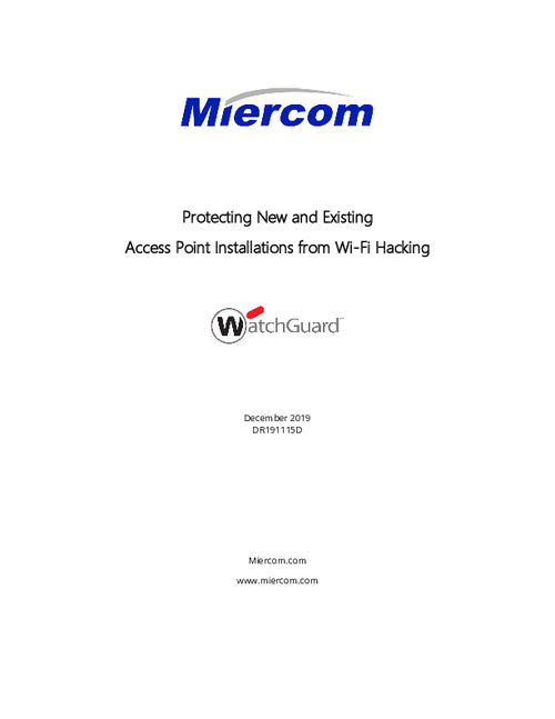 Protecting New and Existing Access Point Installations from Wi-Fi Hacking