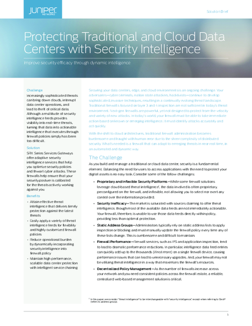 Protecting Traditional and Cloud Data Centers with Security Intelligence