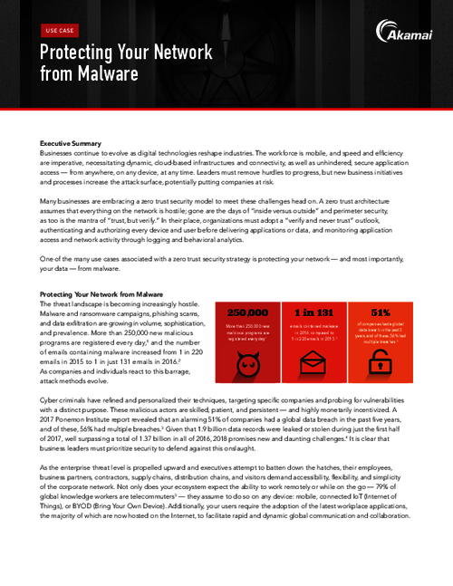 Protecting Your Network from Malware