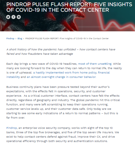 Pulse Flash Report: 5 Insights of COVID-19 in the Contact Center
