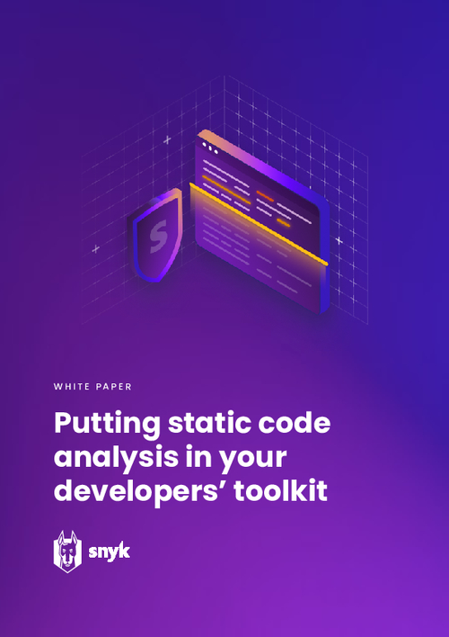 Putting Static Code Analysis in Your Developers’ Toolkit