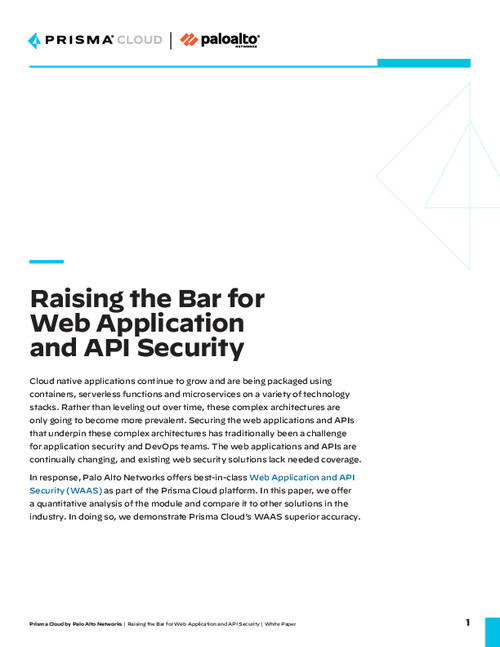 Raising the Bar for Web App and API Security