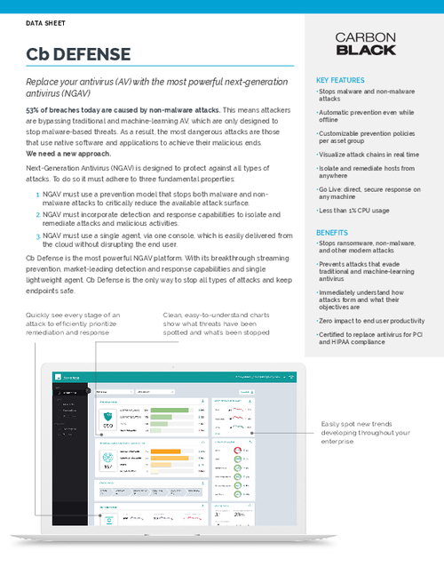 Critically Reduce the Available Attack Surface with Next-Gen Antivirus