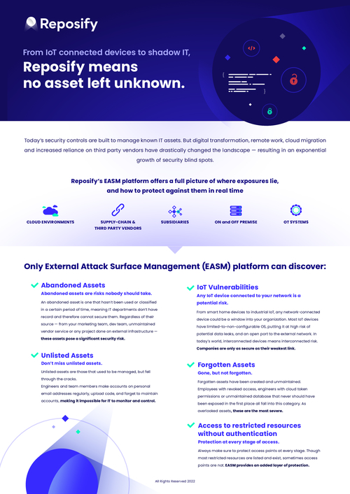 reposify means no asset left unknown pdf 5 w 10685