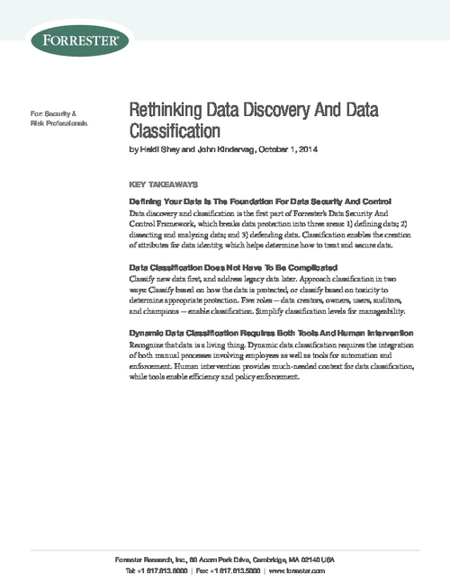 Rethinking Data Discovery and Data Classification