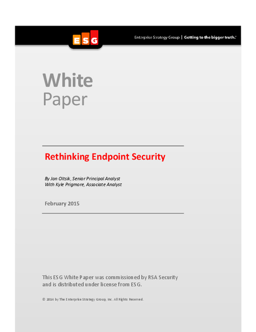 Rethinking Endpoint Security: An ESG White Paper