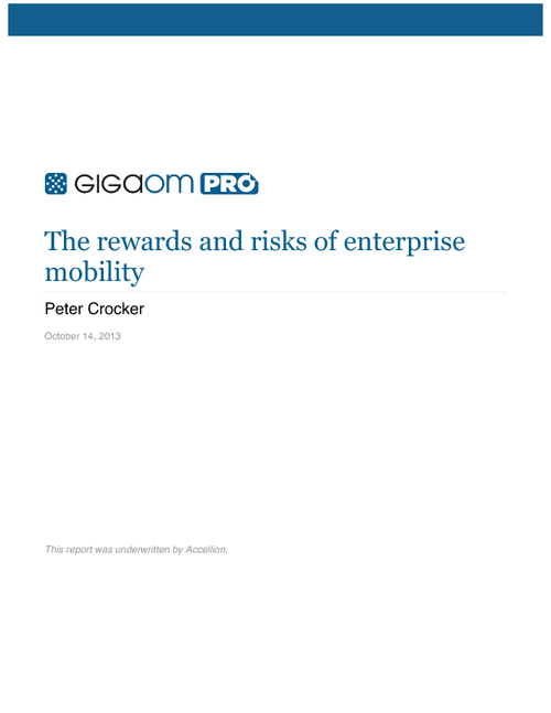 The Rewards and Risks of Enterprise Mobility