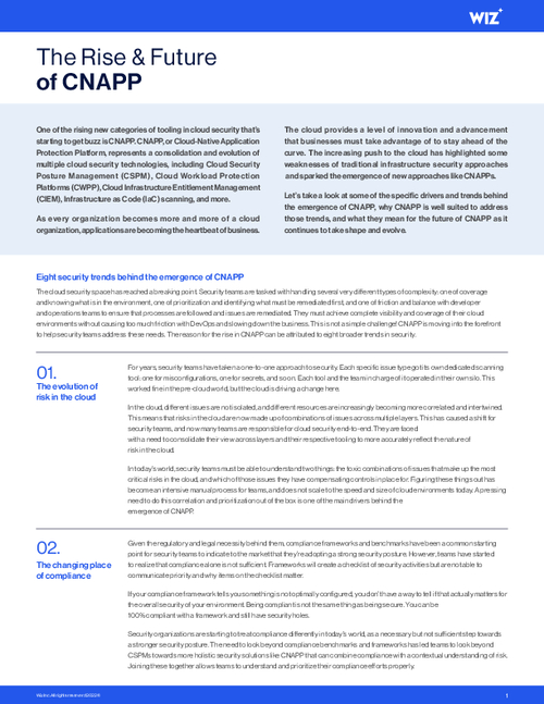 The Rise & Future of CNAPP