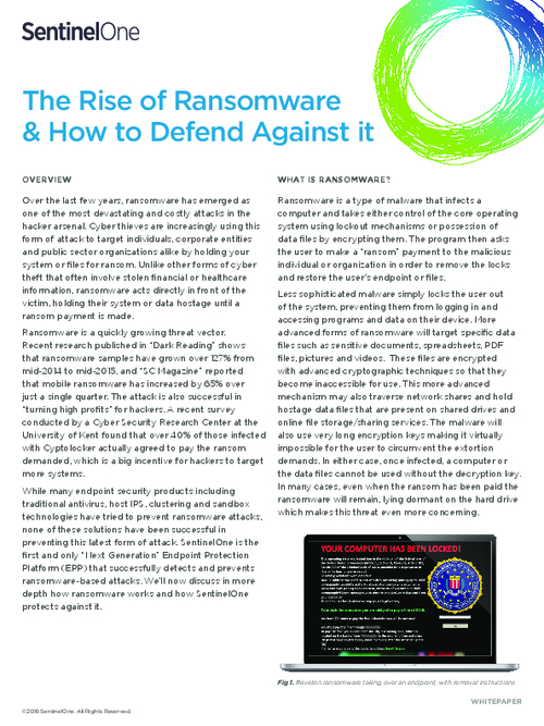 The Rise of Ransomware & How to Protect Against it