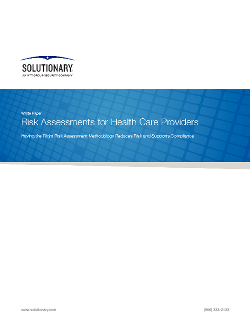 Risk Assessments for Health Care Providers