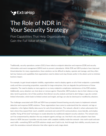 The Role of NDR in Your Security Strategy