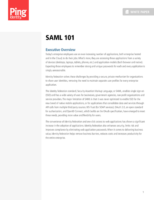 SAML 101