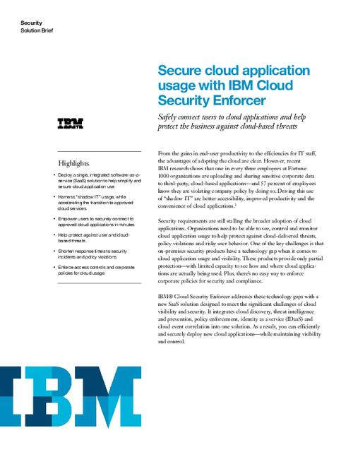 Secure Cloud Application Usage